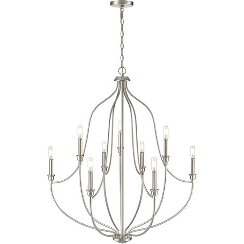 Senoia 9 Light 32.5 inch Brushed Nickel Chandelier Ceiling Light